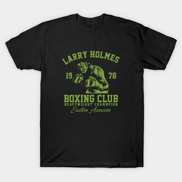 Boxing Club Larry Holmes Light Green T-Shirt by Bingung Mikir Nama Design